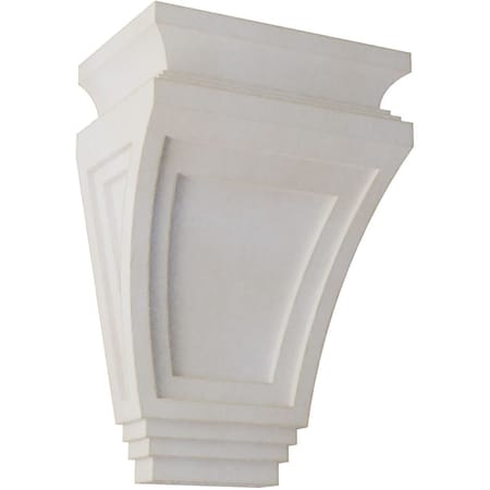 6W X 4D X 9H Arts And Crafts Wood Vintage Decor Corbel, Chalk Dust White